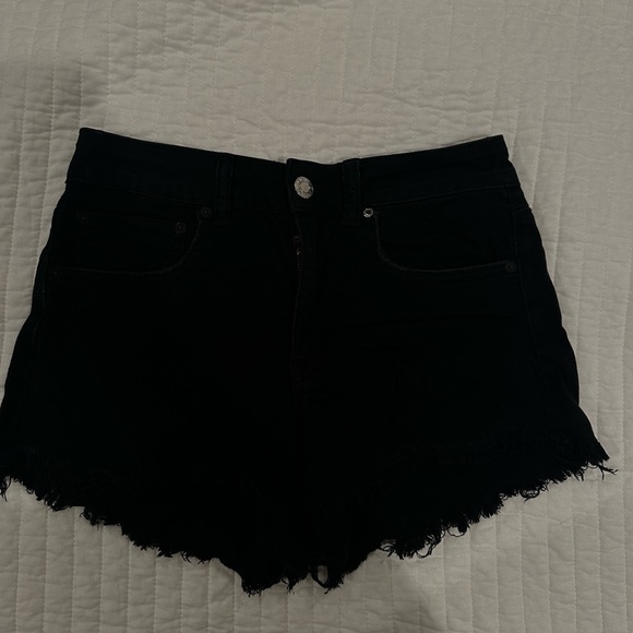 American Eagle Black Booty Shorts (high waisted) - Picture 1 of 6